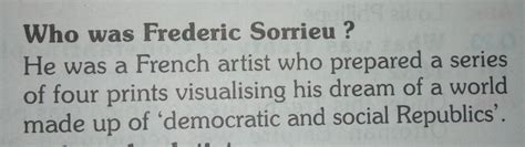 who was frederic sorrieu ?describe about his painting in point - Brainly.in