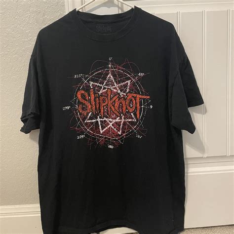 Slipknot logo band t-shirt Size XL no noticeable... - Depop