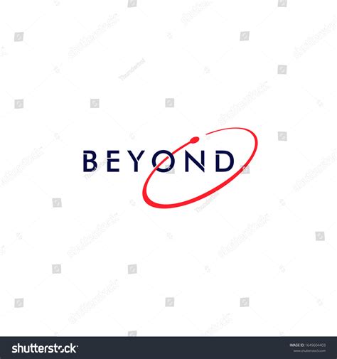 Beyond Logo Type Stylized Font Space Stock Vector (Royalty Free) 1649604403