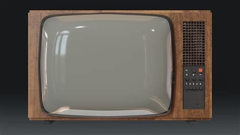 Vintage CRT TV 3D model | CGTrader