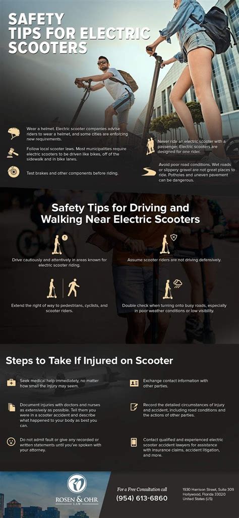 Safety Tips for Electric Scooters #infographic - Visualistan