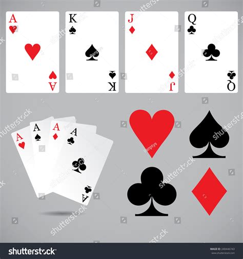 Playing Cards Illustration Vector Art Stock Vector (Royalty Free ...