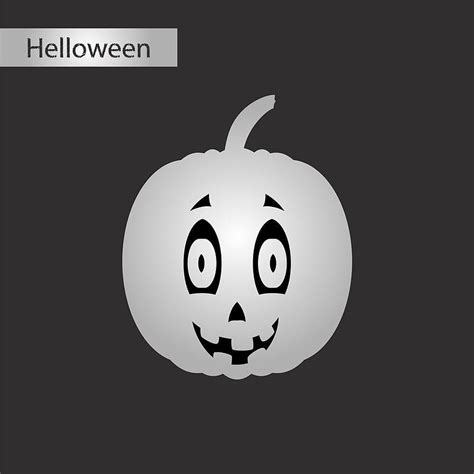 Black and white style icon of halloween pumpkin vector eps ai | UIDownload