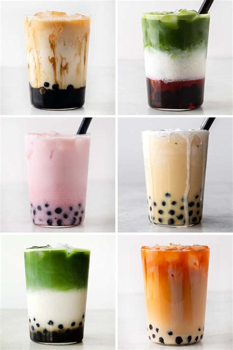 Boba Tea Flavors In Chinese Bubble Milk Tea Bubble Tea Bubble Tea Boba ...