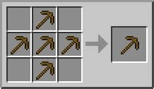 Better Wooden Pickaxe | How to craft better wooden pickaxe in Minecraft ...