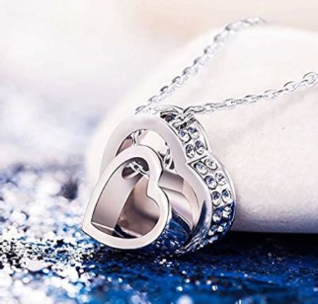 *TODAY ONLY* $21.25 (Reg $75) 'LOVE YOU FOREVER' Engraved 18 ct White Gold Plated Heart | Free ...