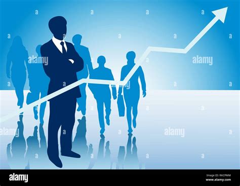 Business presentation background for slides with silhouettes of group ...