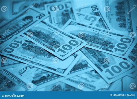 Abstract Blue Money Background Stock Photo - Image of abstract, dollars ...