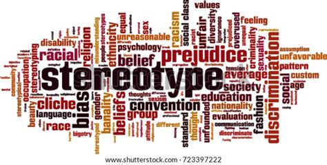 Stereotype Word Cloud Concept Vector Illustration Stock Vector (Royalty ...