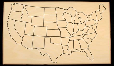 US Map Puzzle with State Capitals