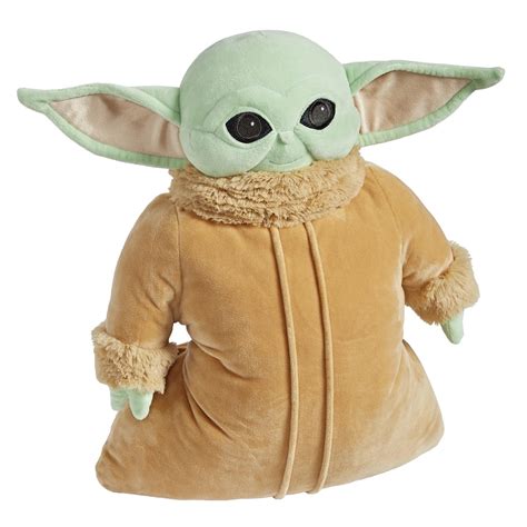 Mandalorian Baby Yoda Pillow Pet Squeezable Stuffed Toy | Collections Etc.