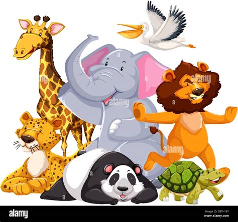 Group Of Wild Animals Clipart