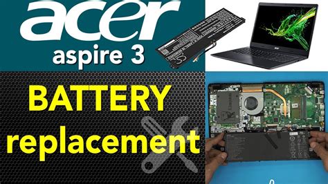 Acer Aspire 3 N19c1 laptop Battery Replacement guide - YouTube