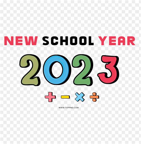 New School Year 2023 PNG - Image ID 482273 | TOPpng