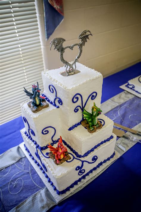 dragon wedding cake. Courtesy of Gina Lauren Photography | Dragon ...