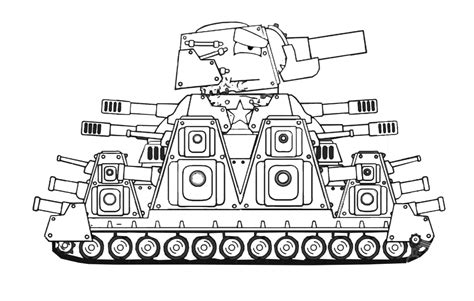 Cartoon tank coloring