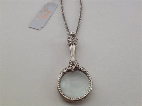 1928 Jewelry Silver Toned Magnifying Glass Necklace | 1928 jewelry, Jewelry, Silver jewelry