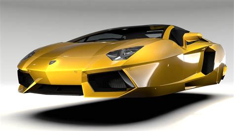 Lamborghini Aventador Flying 2017 3D Model MAX OBJ 3DS FBX C4D LWO LW ...