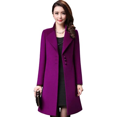 High Quality Free Shipping New Autumn Winter New Wool Coat Long With Medium Women Work Wear ...