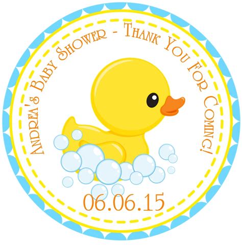 Yellow Duck Baby Shower Sticker Labels Yellow Duck Baby - Etsy