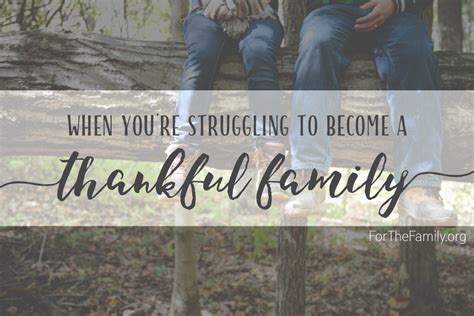 How to Become a Thankful Family - for the family