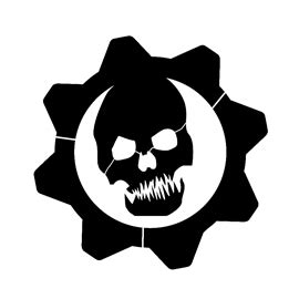 Gears of War - Crimson Omen Logo Stencil | Free Stencil Gallery