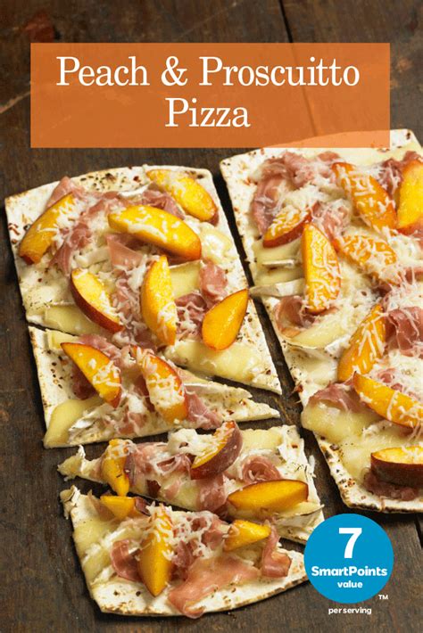 Peach & Prosciutto Pizza - Flatoutbread