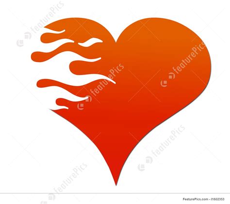 Flaming Heart Clipart at GetDrawings | Free download