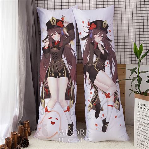 Genshin Impact Hu Tao Dakimakura Anime Hugging Body Pillow Cover Case 150x50cm | pivotalvisionmc.com