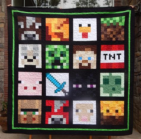 The Fleming's Nine: More Minecraft Quilts