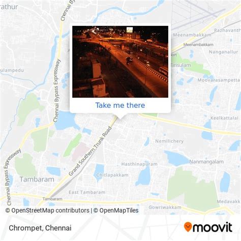 How to get to Chrompet in Chengalpattu by bus or train?