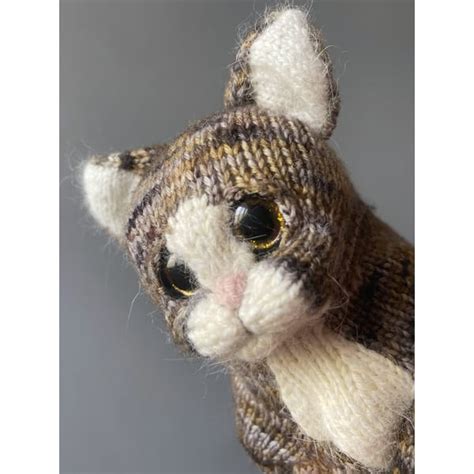 Knitted toy realistic cat to order - Inspire Uplift