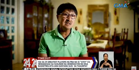 Basketball legend Atoy Co describes his love of the game: 'Parang ...