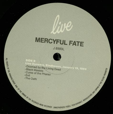 Mercyful Fate Live LP