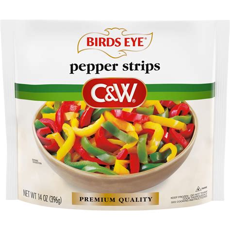 Birds Eye C&W Premium Quality Bell Pepper Strips, Frozen, 14 oz - Walmart.com