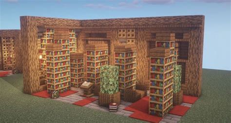 Minecraft Library Building _ Minecraft Library | Minecraft architecture, Minecraft houses ...