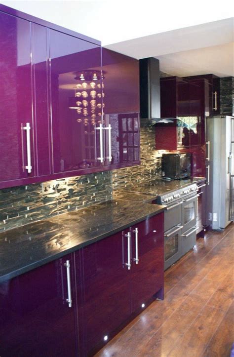 Purple cabinets. | Purple kitchen cabinets, Purple kitchen, Purple ...