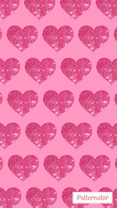 Pink heart glitter wallpaper iPhone | Pink wallpaper iphone, Pink ...