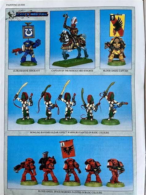 Citadel Miniatures Painting Guide from 1992 : r/Warhammer