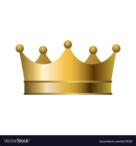 Golden crown Royalty Free Vector Image - VectorStock