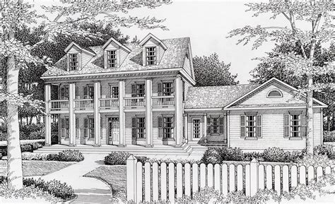 Southern-style House Plan with Upper Porch - 14020DT | Architectural ...