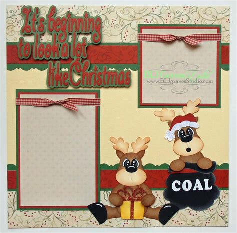 BLJ Graves Studio: Christmas Scrapbook Layout