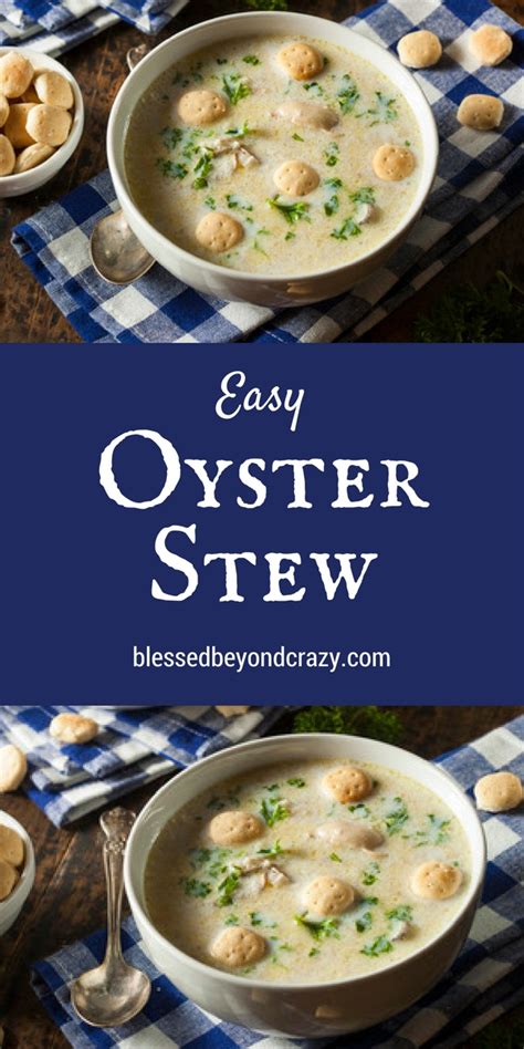 Easy Oyster Stew Recipe