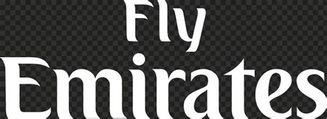 Fly Emirates White Logo HD PNG