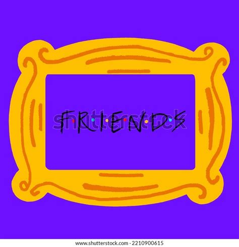 Friends Series Logo Yellow Frame On Stock Vector (Royalty Free ...