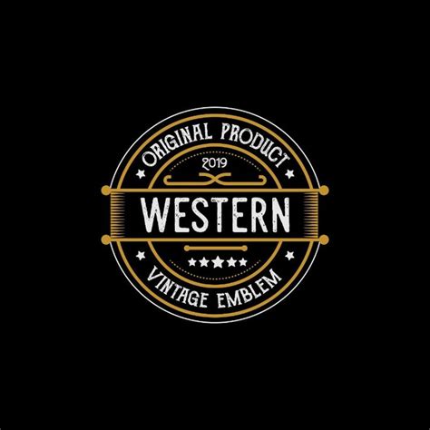 Vintage Country Emblem Typography for Western Bar/Restaurant Logo ...