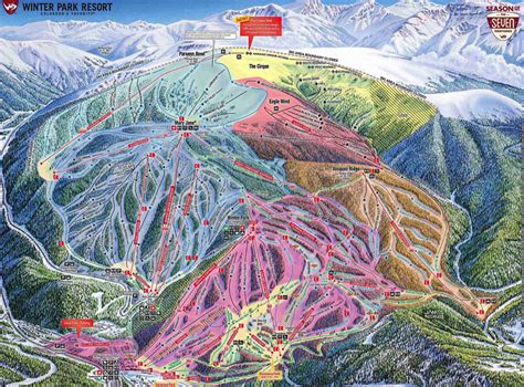 Colorado Ski Maps | Winter Park Resort Trail Map