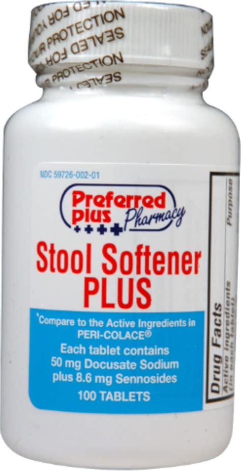 Stool Softener PLUS Tablets [Stool Softener plus Laxative] 100 ea (Pack of 4) - Walmart.com