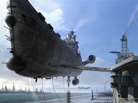 Space battleship yamato anime sci-fi science fiction futuristic spaceship ship boat anime d ...