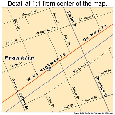 Franklin Texas Street Map 4827288